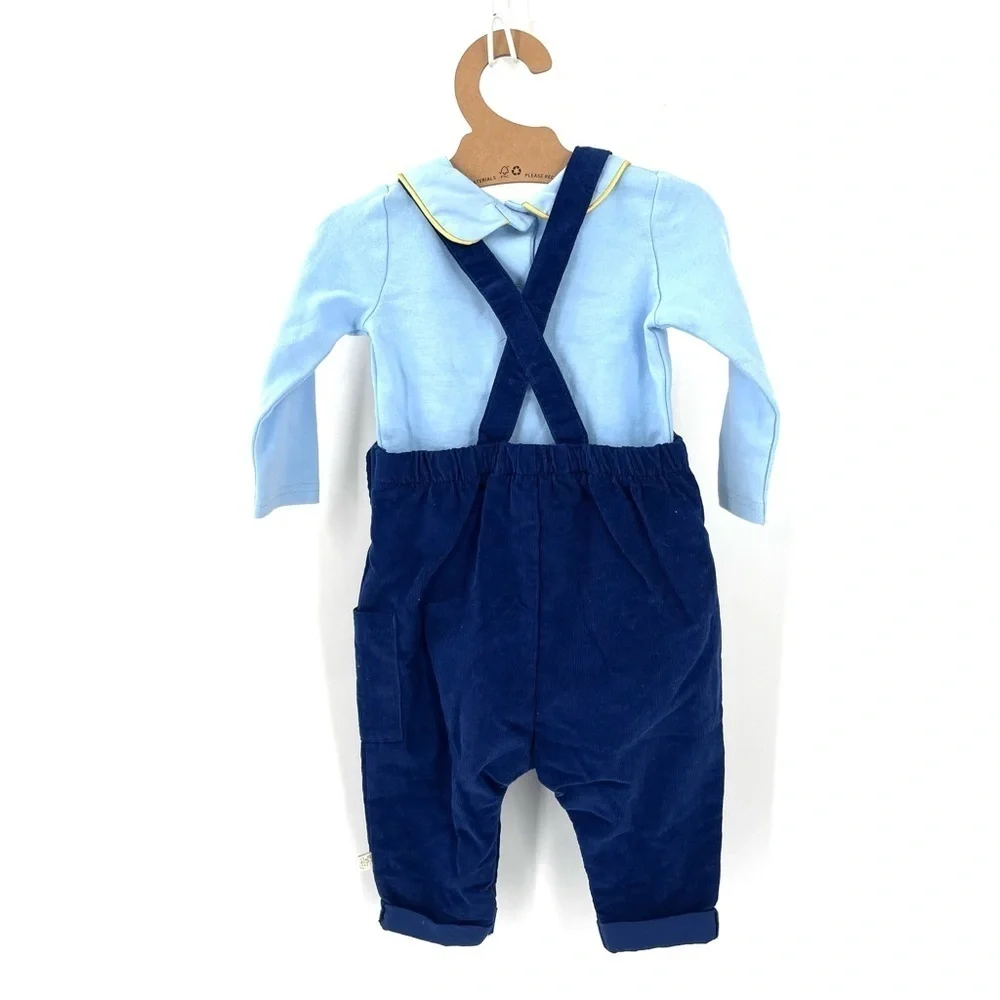 Wizarding World Of Harry Potter NWT Platform 9 3/4 Collared Corduroy Overalls